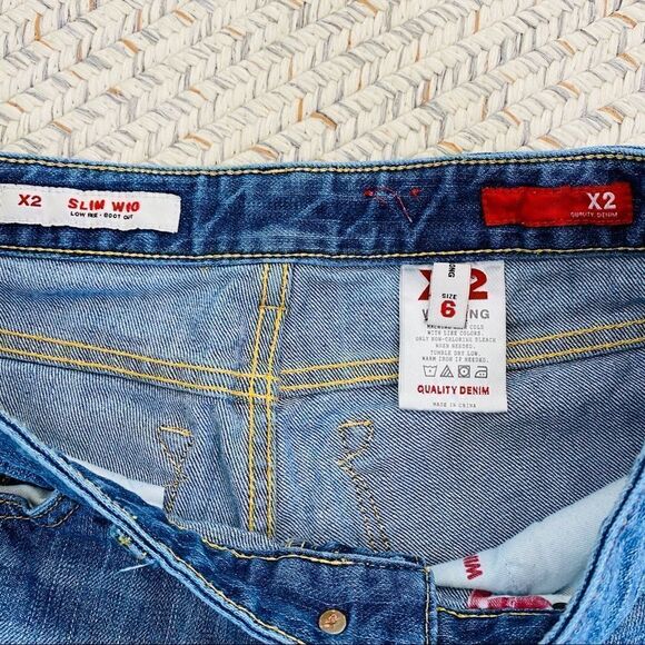 Express X2 w10 slim size 6 long jeans - Picture 6 of 7